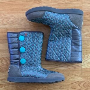 Uggs Quilted Heart Boots - Blue